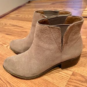 Beige booties